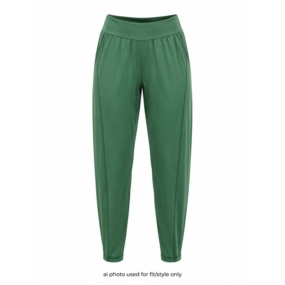 Mono B Pants - Mono B Women's L Green High Waist Barrel Jogger Pants‎ Pockets Athletic